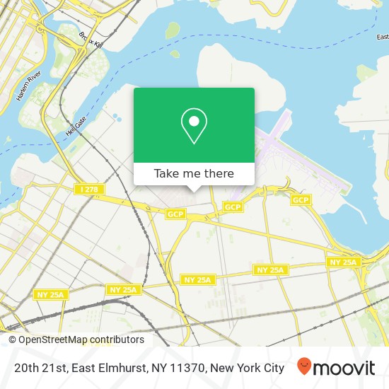 Mapa de 20th 21st, East Elmhurst, NY 11370