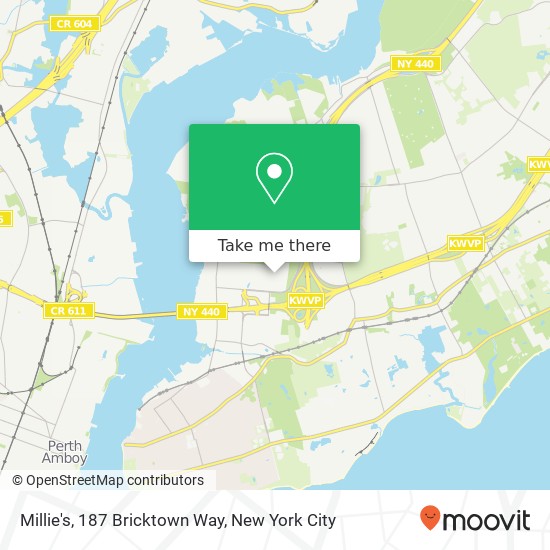 Mapa de Millie's, 187 Bricktown Way