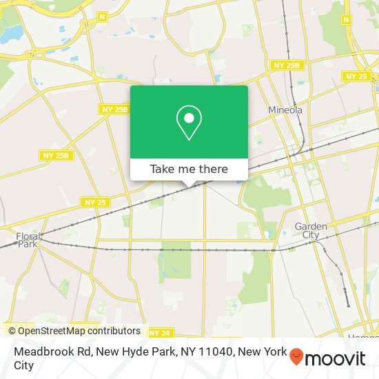 Meadbrook Rd, New Hyde Park, NY 11040 map