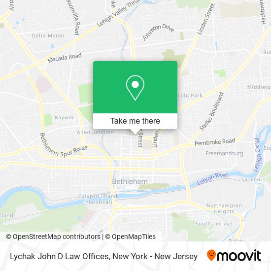 Mapa de Lychak John D Law Offices