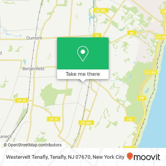 Mapa de Westervelt Tenafly, Tenafly, NJ 07670