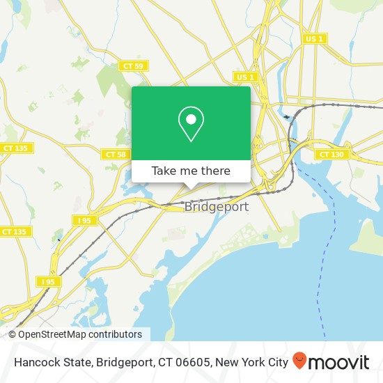 Mapa de Hancock State, Bridgeport, CT 06605