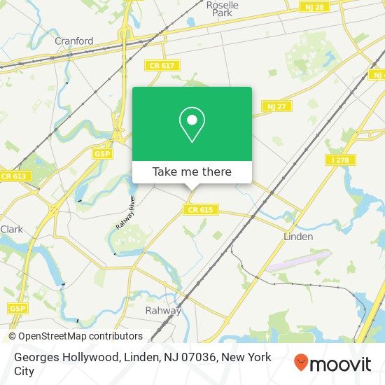 Georges Hollywood, Linden, NJ 07036 map