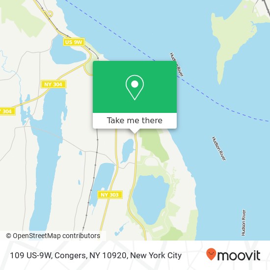 Mapa de 109 US-9W, Congers, NY 10920