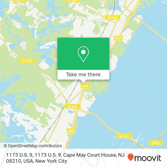 1173 U.S. 9, 1173 U.S. 9, Cape May Court House, NJ 08210, USA map