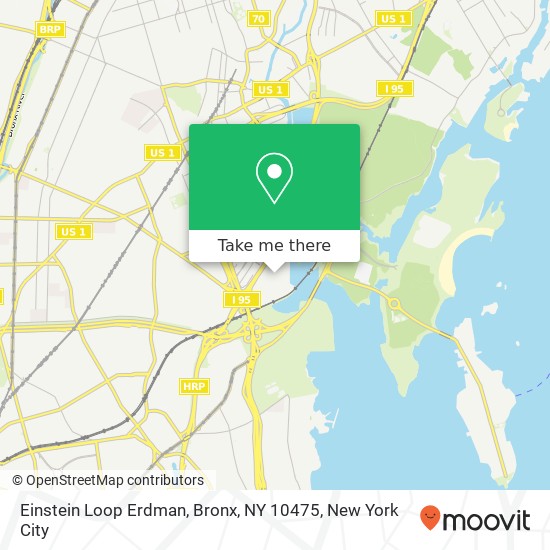 Mapa de Einstein Loop Erdman, Bronx, NY 10475