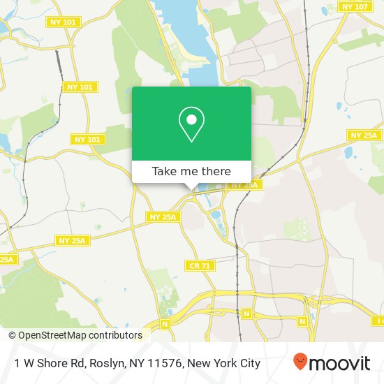 1 W Shore Rd, Roslyn, NY 11576 map