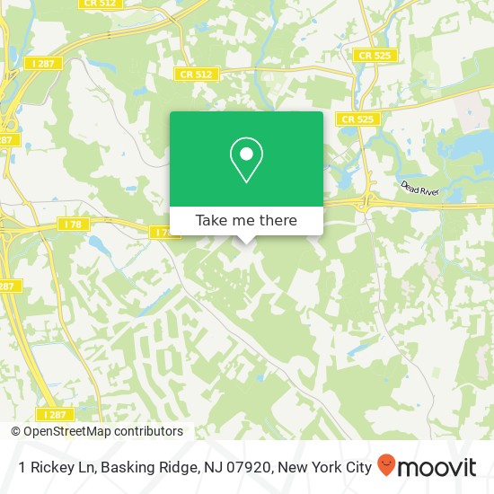 1 Rickey Ln, Basking Ridge, NJ 07920 map