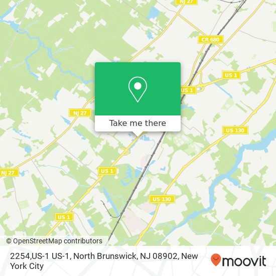 Mapa de 2254,US-1 US-1, North Brunswick, NJ 08902