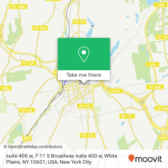 suite 400  w, 7-11 S Broadway suite 400  w, White Plains, NY 10601, USA map