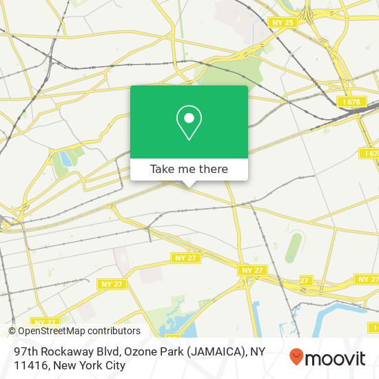97th Rockaway Blvd, Ozone Park (JAMAICA), NY 11416 map
