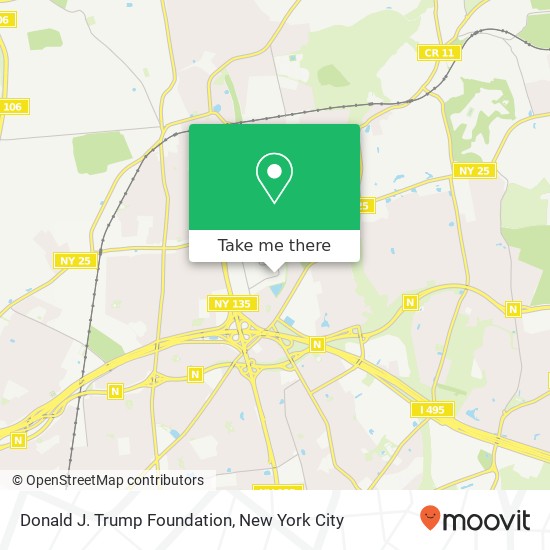 Donald J. Trump Foundation map