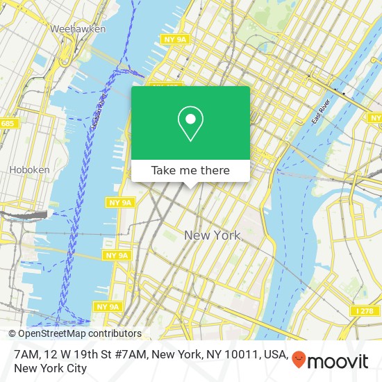 7AM, 12 W 19th St #7AM, New York, NY 10011, USA map