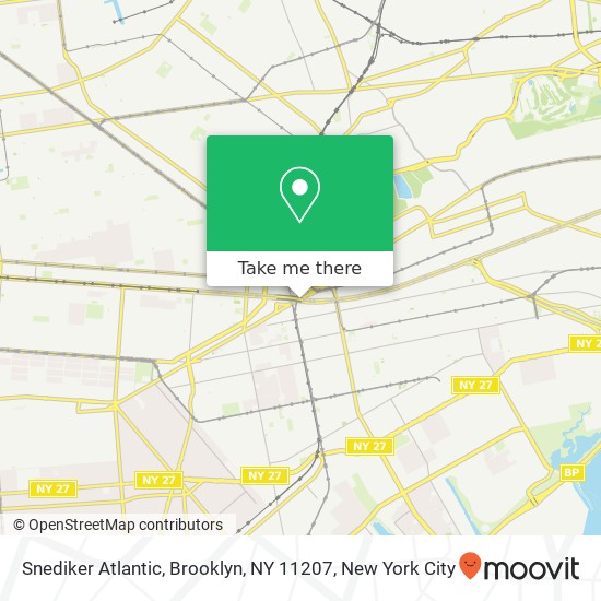 Mapa de Snediker Atlantic, Brooklyn, NY 11207