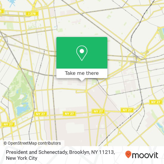 President and Schenectady, Brooklyn, NY 11213 map