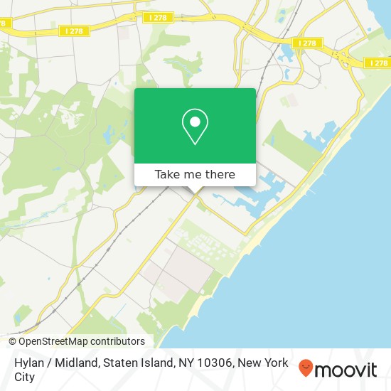 Mapa de Hylan / Midland, Staten Island, NY 10306