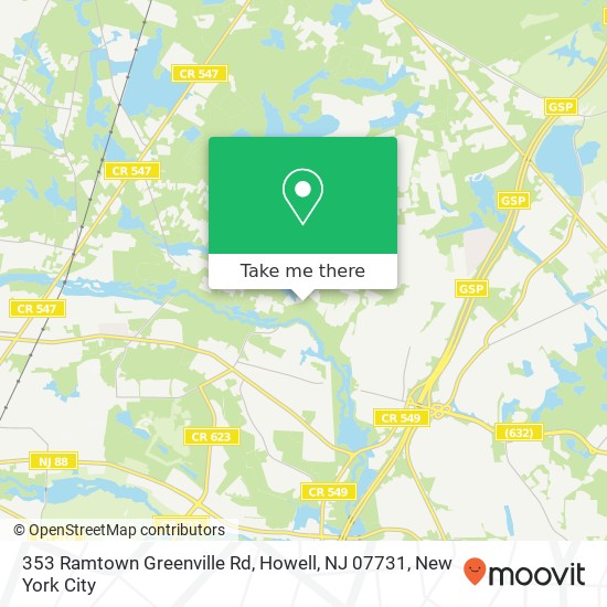 353 Ramtown Greenville Rd, Howell, NJ 07731 map