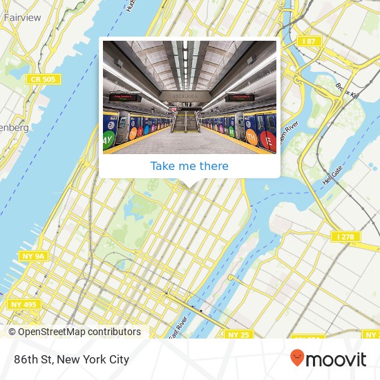 Mapa de 86th St, New York, NY 10028