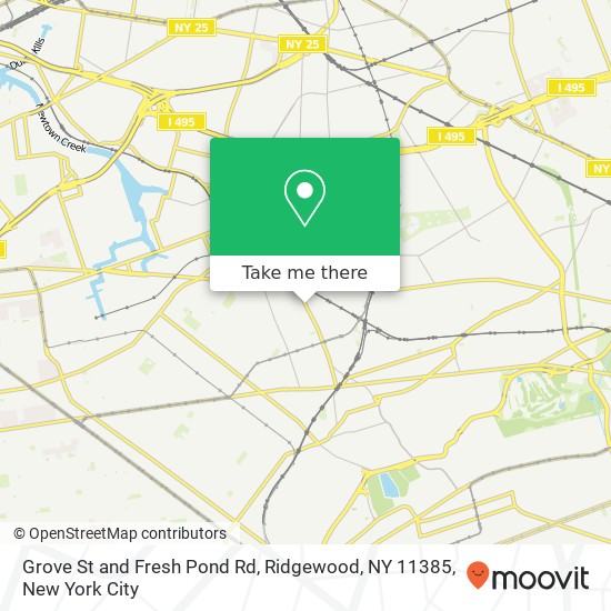 Grove St and Fresh Pond Rd, Ridgewood, NY 11385 map