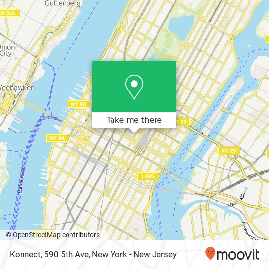 Mapa de Konnect, 590 5th Ave