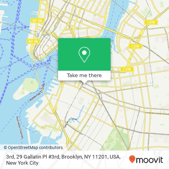 3rd, 29 Gallatin Pl #3rd, Brooklyn, NY 11201, USA map
