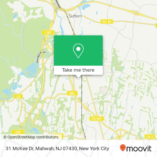 31 McKee Dr, Mahwah, NJ 07430 map