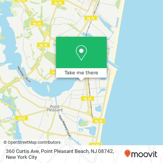 360 Curtis Ave, Point Pleasant Beach, NJ 08742 map