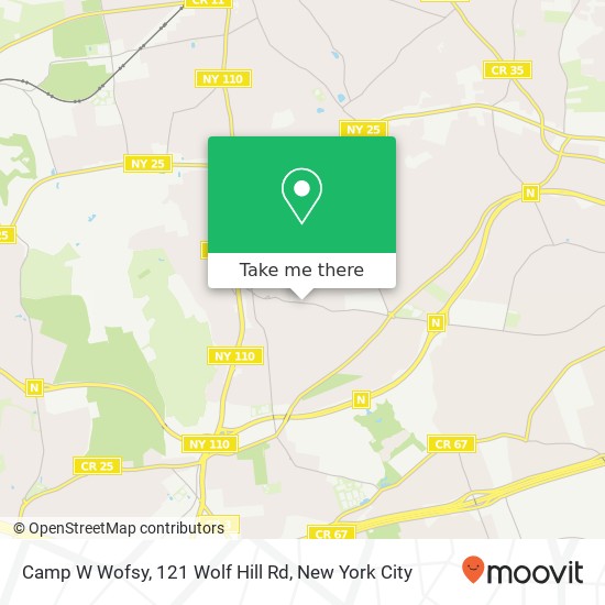 Camp W Wofsy, 121 Wolf Hill Rd map