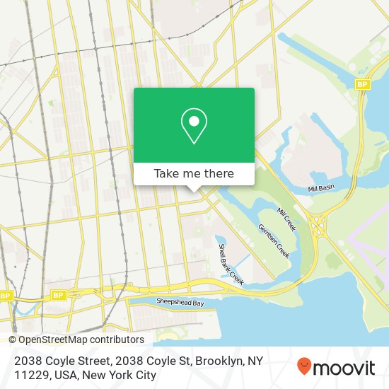 2038 Coyle Street, 2038 Coyle St, Brooklyn, NY 11229, USA map