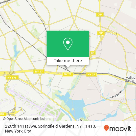 Mapa de 226th 141st Ave, Springfield Gardens, NY 11413