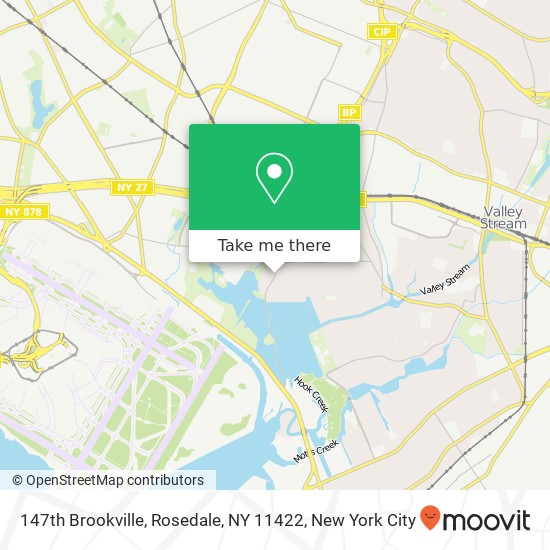 Mapa de 147th Brookville, Rosedale, NY 11422