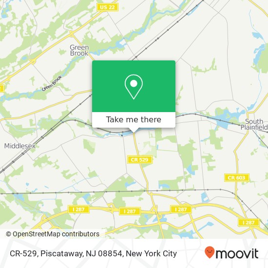 Mapa de CR-529, Piscataway, NJ 08854