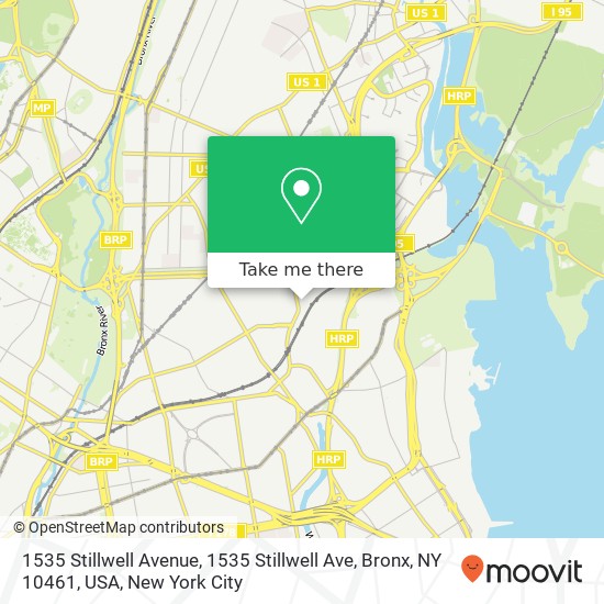 1535 Stillwell Avenue, 1535 Stillwell Ave, Bronx, NY 10461, USA map