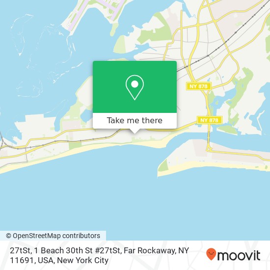 Mapa de 27tSt, 1 Beach 30th St #27tSt, Far Rockaway, NY 11691, USA