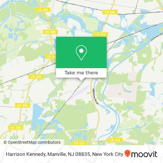 Harrison Kennedy, Manville, NJ 08835 map