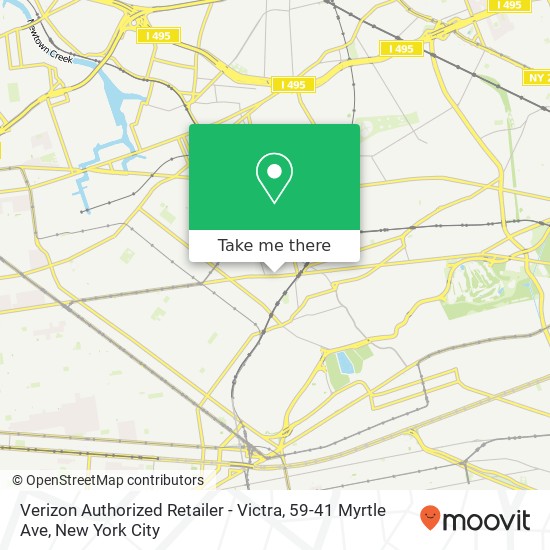 Verizon Authorized Retailer - Victra, 59-41 Myrtle Ave map