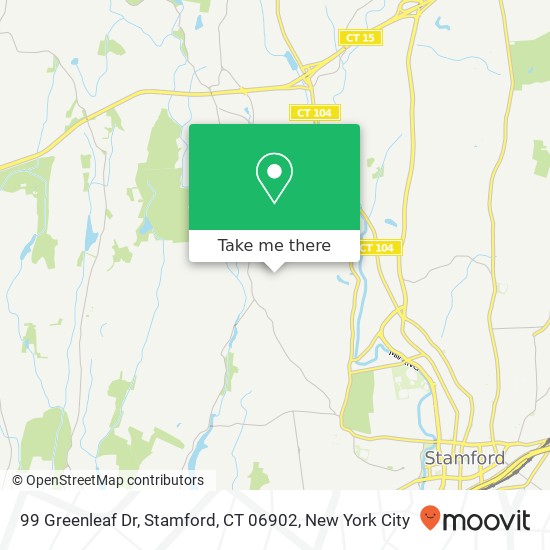 99 Greenleaf Dr, Stamford, CT 06902 map