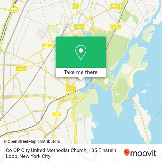 Co OP City United Methodist Church, 135 Einstein Loop map
