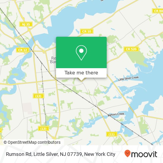 Mapa de Rumson Rd, Little Silver, NJ 07739