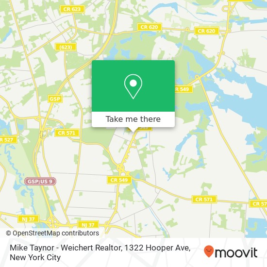 Mike Taynor - Weichert Realtor, 1322 Hooper Ave map