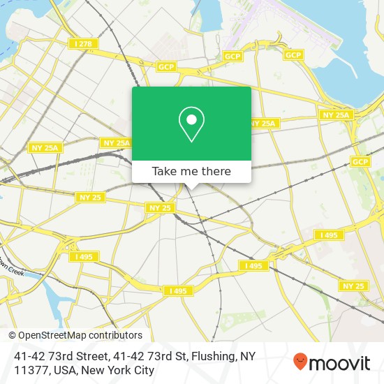 41-42 73rd Street, 41-42 73rd St, Flushing, NY 11377, USA map