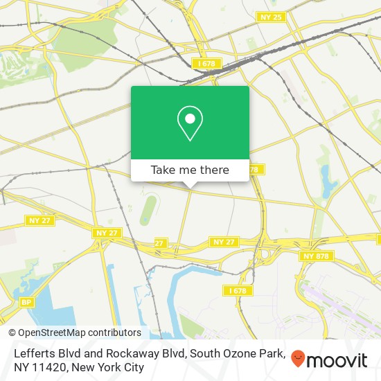 Mapa de Lefferts Blvd and Rockaway Blvd, South Ozone Park, NY 11420