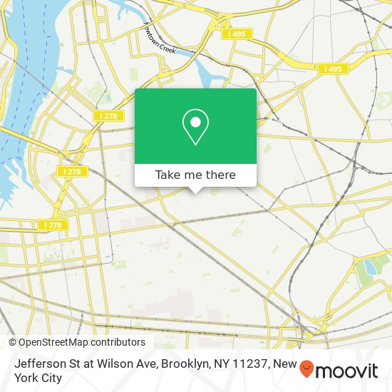 Mapa de Jefferson St at Wilson Ave, Brooklyn, NY 11237