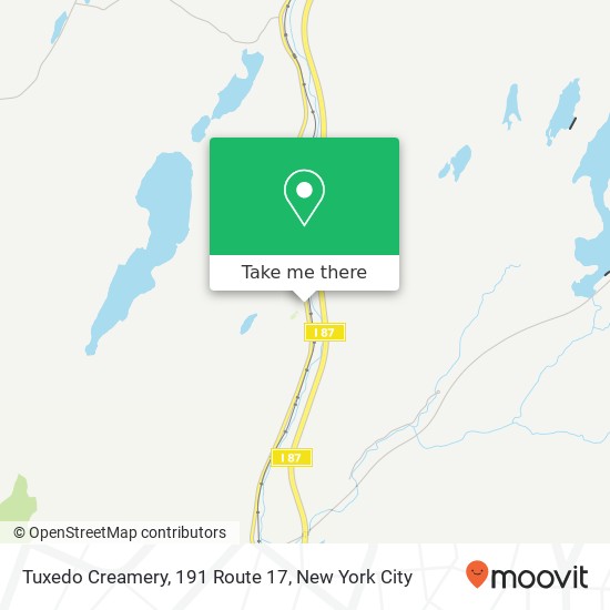 Mapa de Tuxedo Creamery, 191 Route 17