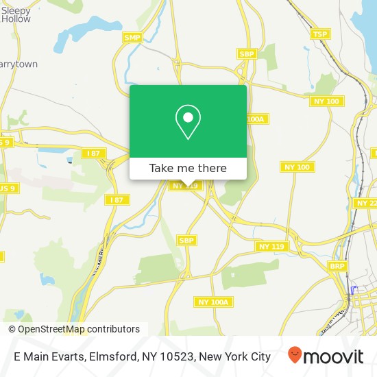 Mapa de E Main Evarts, Elmsford, NY 10523