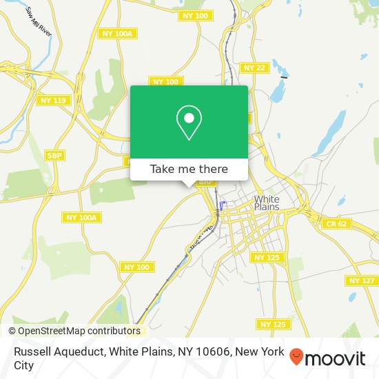 Russell Aqueduct, White Plains, NY 10606 map