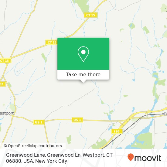 Greenwood Lane, Greenwood Ln, Westport, CT 06880, USA map