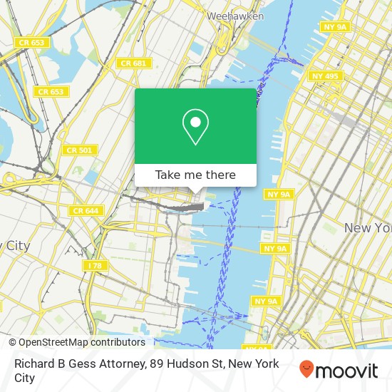 Mapa de Richard B Gess Attorney, 89 Hudson St