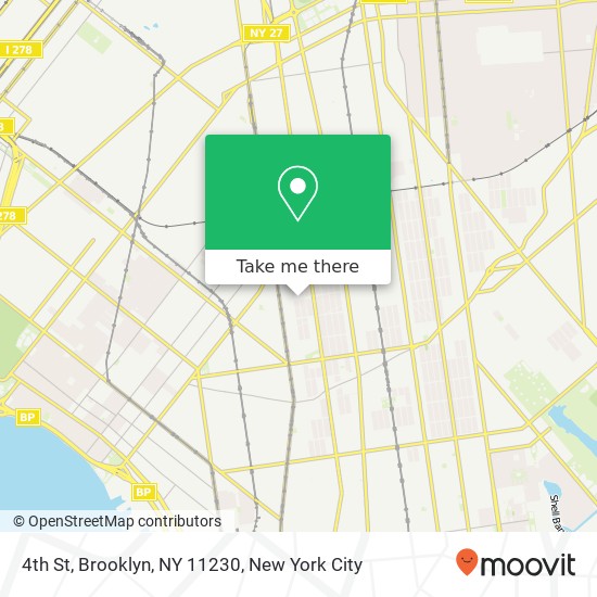 Mapa de 4th St, Brooklyn, NY 11230