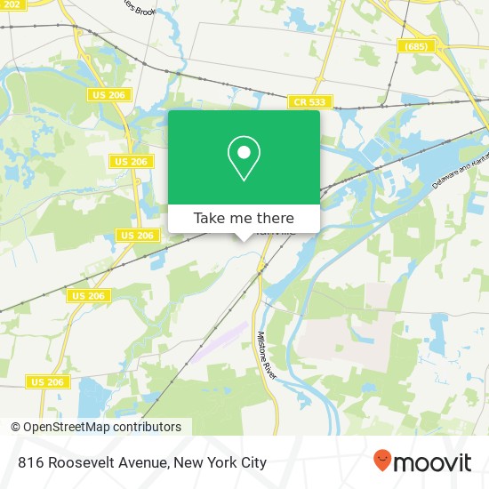 816 Roosevelt Avenue map